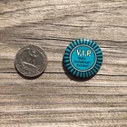 Vip Pinback Very Import Patient Button Pin Badge Funny As Is Novelty Vintage