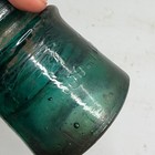 Vintage Green Glass Insulator Embossed Cd 145 Style Teal Aqua Utility Pole Small