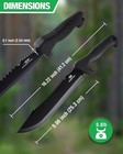 16  Heavy Duty Machete With Saw And Sheath  Sharp Dual-edge Blade  Ergonomic    