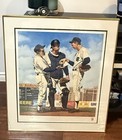 Brent Benger    the Hook    Signed Baseball Lithograph 488 500 W  Thumbprint 1990s