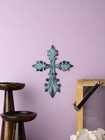 8 Inch Decorative Wall Cross Metal Decorations For Home religious Metal Hangi   