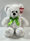 Russ Kelly Toys Plush Teddy Bear 15  Ultra Soft White W  Bow Stuffed Animal Nwt