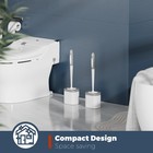 Toilet Brush Set 2 Pack Bathroom Cleaning Supplies Toilet Bowl Brush Holders