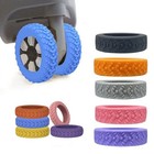 8pcs Luggage Wheel Covers Silent Rubber Suitcase Caster Protectors