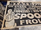 Vintage Spook Show Standee Poster Francisco Mid-nite Spook Frolic State Theatre