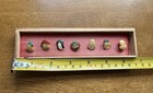 Vintage Toshikane Japan Seven Gods Of Fortune Celluloid Buttons Orig  Box