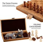 12  Chess Set Board Games  Leather Board Travel Chess Checkers For Kid And Adult