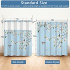 No Hook Shower Curtain And Liner Set  Shower Curtain No Hooks With Removable