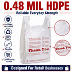Bags 1 6 Large 21 X 6 5 X 11 5  thank You  T-shirt Plastic Grocery Shopping 0 48