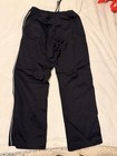 Gucci Women   s S Petite Black Track Pants With Stripe Down The Side Straight Leg