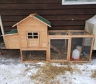 80  Chicken Coop For 2-4 Chickens Outdoor Wooden Hen House Poultry Pet Hutch