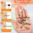 50 100 200 Pack Self Drilling Drywall Anchors   Screws Set Best For Tv  Cabinets