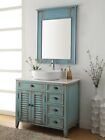 36 Inch Abbeville Vintage Blue Antique Style Vanity Cf-78886bu