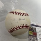 Whitey Ford Autographed Official American League Baseball With Jsa  Coa Faded
