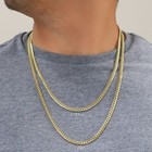 14k Yellow Gold Solid 5mm Mens Miami Cuban Link Chain Necklace Box Clasp 24 