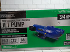 Everbuilt Shallow Well Jet Pump 3 4 Hp 115 230 Cast Iron New Open Box 