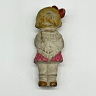 Antique Small Bisque Penny   Frozen Charlotte Doll Holding A Doll 3 3 4 