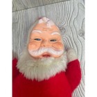 Vtg Rubber Face Santa Claus Plush Doll 17    Christmas Holiday Decoration