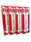Fire Extinguisher Signs 4 Pack  80 Mil Thick Plastic For Business   Office Use