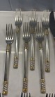 Aegean Weave Gold By Wallace Sterling Silver Flatware Set 6 Service 24 Pieces