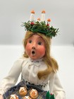 Byers Choice   Saint St Lucia  Candles   Hot Cross Buns Swedish Legend Htf Mint