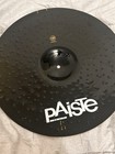 Paiste 20 In Hyper Ride Joey Jordison Slipknot Black Finish Metal Ride Cymbal