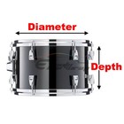 Drum Wrap Vinyl Kit Matte Surface For Snare Kick Bass Tom Wmp Shell Skin Decal