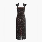 House Of Cb Lovers Commense  Wedding Floral  Black Jacquard Bow Straps Dress Xl