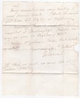 1842 Qv 1d Penny Red Stamp London Mx Maltese X On Entire To Stowlangtoft Hall