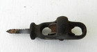 Antique Small Screw In Pulley 3-1 2  Long 1-1 4  Diameter Sheave