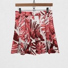 J Lindeberg Women Adina Print Golf Skort S Hibiscus Pink Tropical Pleated Skirt