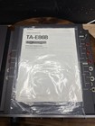 Sony Ta-e86b Vintage Stereo Preamplifier W  Original Manual