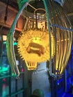 New Real Pufferfish Rattan Lamp W yellow Led Bulb Smokin Tikis Oceanic