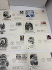 Vintage Us First Day Cover Lot   Olympics architecture famous People 1970s- 80s