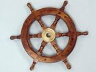 Antique Vintage Boat Ships 24   Steering Gift Nautical Pirate Wooden Wall Wheel