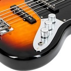     fast Shipping     5 String J Style Electric Bass Guitar  case bag Strap  cable 