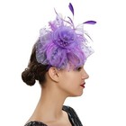  Fascinators For Women Tea Party Headband Kentucky One Size Light Purple