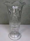 Antique Late 19th Century 9    Vase Pressed Glass Victorian Controlled Bubble 