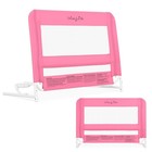 Dream On Me Hide Away Safety Bed Rail For Kids Baby Security Mesh Fabric Pink