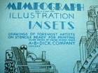 Vtg Mimeograph Illustration Inset Portfolio