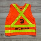 Vintage Mta New York City Transit Safety Vest Subway Bus Collectible Adult Large