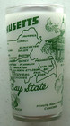 Vintage Massachusetts Souvenir State Glass   the Bay State 