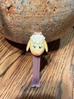 Vintage Lamb Chop Pez Dispenser With Feet Purple Stem Made In Yugoslavia