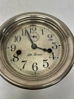 Vtg Maybe Wwii Navy Era Seth Thomas Chrome Ship Porthole Clock Maritime Nautical