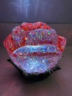 Red Rose Glitter Globe 6    Snowglobe Valentines Gift See Video Stunning  