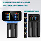 New Universal Smart Battery Charger For Li-ion ni-mh ni-cd 18500 16340 1 2 3 7v