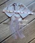 Economic Charro Mexican Bow Tie Handmade For Mexican Tailors  Color Silver
