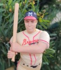 Eddie Mathews Milwaukee Atlanta Braves Baseball Xmas Tree Ornament Vtg Jersey 41
