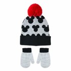Mickey Mouse Toddler Boys Hat   Mitten Set 2t - 5t   Disney Junior   Nwt