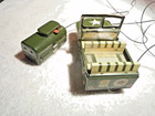 Vintage 5 Inch  Battery Operated  Tin Jeep - Works Well - Tada Trademark -japan